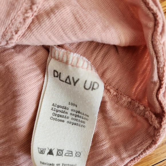 Play Up Swing Flutter Sleeve Eyelet Pink Top 6M Baby Girl - Picture 5 of 6